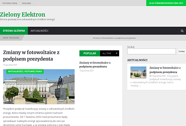 zielony elektron